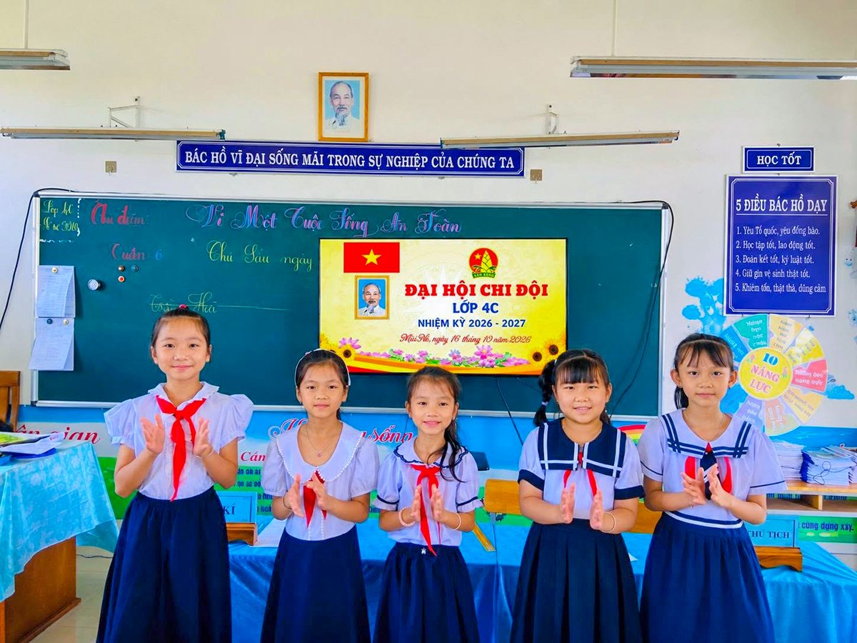 Đại hội chi đội lớp 4C nhiệm kỳ 2026 - 2027